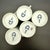 1960s 1960s LaGardo Tackett for Schmid Porcelain Demitasse Espresso 4" Cups With Saucers - Service for 5 For Sale - Image 5 of 8