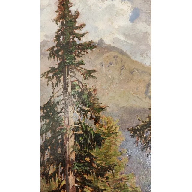 Eugène Etienne Sordet, Paysage Forestier, 1881, Oil on Paper on Cardboard For Sale - Image 4 of 10