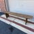 19th C. Lancaster County Pa Raw Pine Mortised Bench (76.25") For Sale - Image 11 of 12