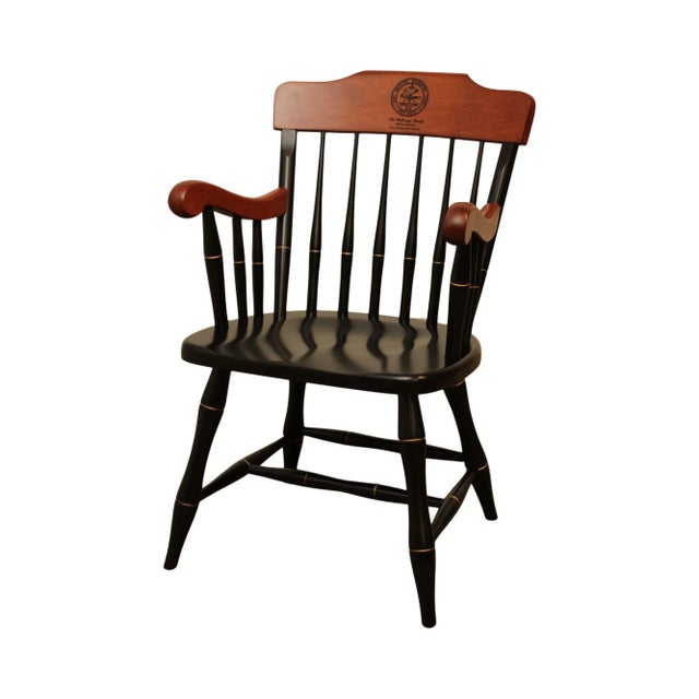 Saint Augustine Preparatory School Black with Cherry University Armchair For Sale - Image 13 of 13