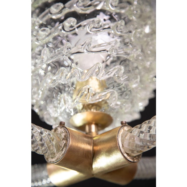 Ercole Barovier Art Deco Chandelier, 1940s For Sale - Image 12 of 12