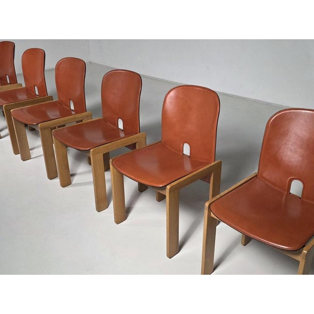 Cassina 121 Dining Chairs by Afra & Tobia Scarpa for Cassina, 1960s, Set of 6 For Sale - Image 4 of 8