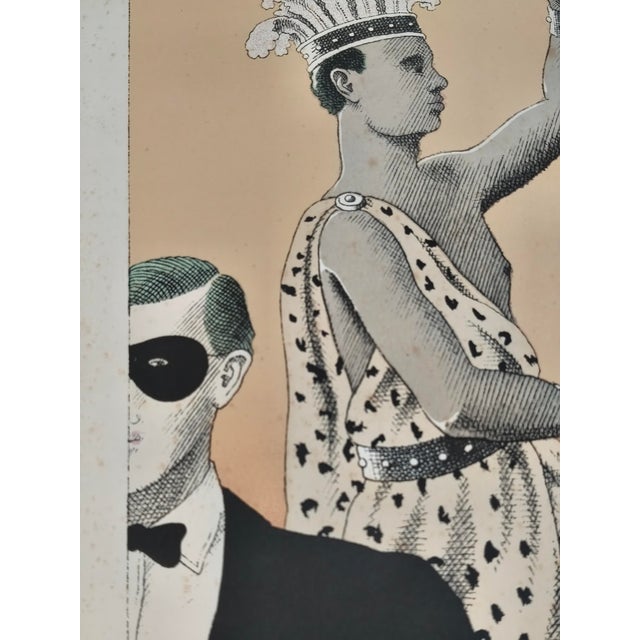 Large Cartier Jewelers Poster by Pierre Le Tan, 1985 For Sale - Image 3 of 11