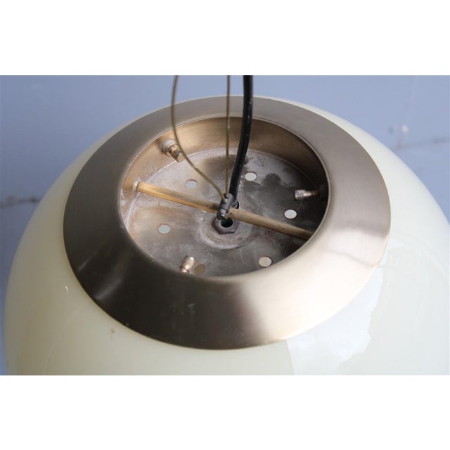 Anemone Pendant in Murano Glass and Brass from Venini, Italy, 1970s For Sale - Image 6 of 12