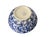 Vintage Italian Stoviglierie Hand-Painted Blue & White Spongeware Ceramic Serving Bowl For Sale - Image 9 of 9