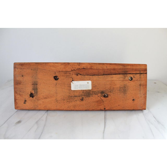 Vintage Quartz Traditional Style Leather Wrapped Wooden Mantel Clock For Sale - Image 16 of 16