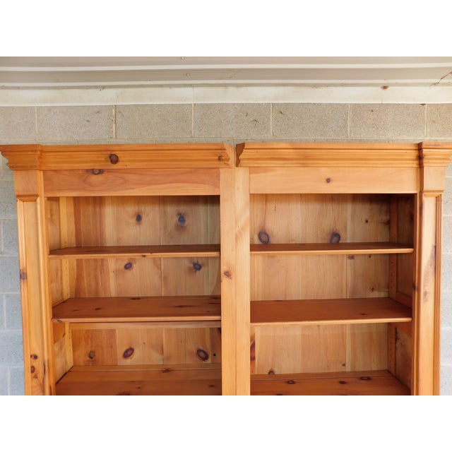 Custom Knotty Pine Open Bookcases a Pair Chairish