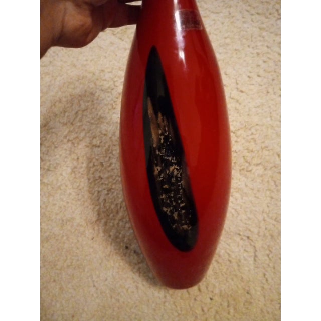 Italian 1980s Cristalleria Stile Dçrte Murano Art Glass Vase From Italy For Sale - Image 3 of 6