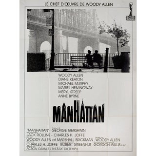 Manhattan R1990s French Grande Film Poster For Sale