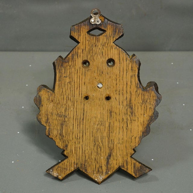 1930s Antique Chamois Trophy on Carved Plaque, Germany Ca. 1930s For Sale - Image 5 of 5