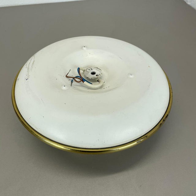 Brass Ceiling or Wall Light in the style of Gino Sarfatti, Italy, 1950s For Sale - Image 17 of 18