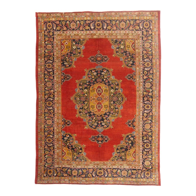 Late 19th Century Persian Sultanabad Rug, 09'06 X 13'03 For Sale