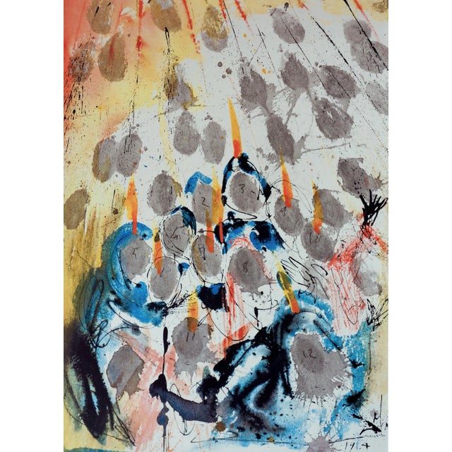 Color lithograph "Apparuerunt Illis Dispertivæ Linguæ" (And there appeared unto them cloven tongues like as of fire...,...