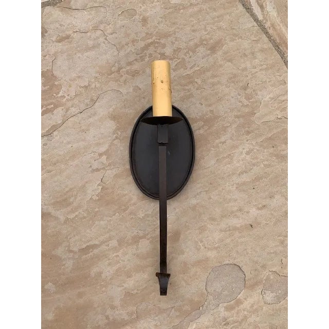 Lovely, simple wrought iron wall sconce – Italian/Spanish style.