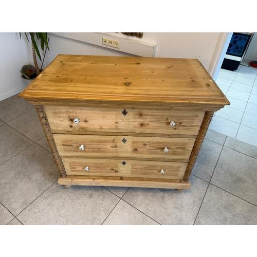 Gründerzeit Chest of Drawers in Softwood For Sale - Image 10 of 17