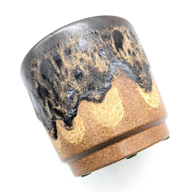 Mid-Century Modern Mid Century Sheurich Keramik #806-14 Fat Lava Planter or Cachepot For Sale - Image 3 of 11