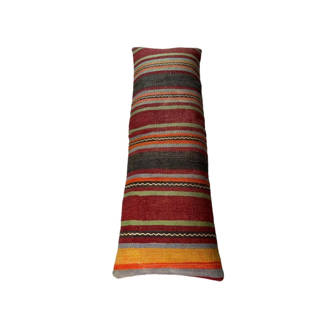 Vintage Turkish Kilim Cushion Cover For Sale - Image 3 of 11