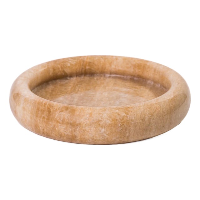 Onyx Marble Round Edged Catch-All Tray For Sale In Los Angeles - Image 6 of 6