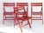 Mid-Century Modern Wooden Foldable Chairs, 1960s, Set of 4 For Sale - Image 12 of 12
