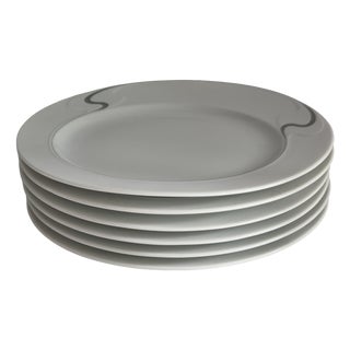 Asimmetria Slate Salad Plates by Björn Wiinblad for Rosenthal Studio Linie, 1989, Set of 6 For Sale