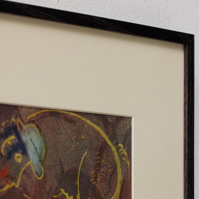 Paper Marc Chagall, Editions du Chêne Composition, 1947, Color Cliché, Framed For Sale - Image 7 of 15