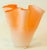 Italian Murano Style Vase Orange Freeform Handkerchief 1970s For Sale In Palm Springs - Image 6 of 12