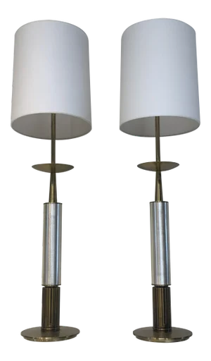 Table Lamps in the Style of Tommi Parzinger - a Pair , Mid-Century Modern