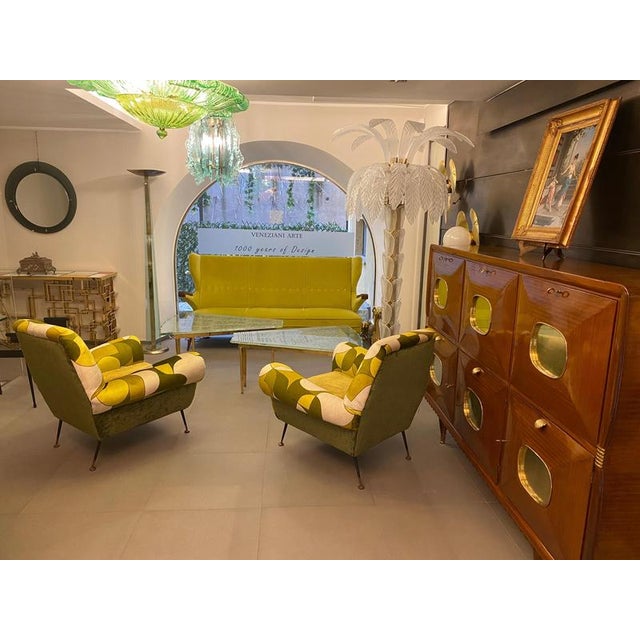 Gold Mid-Century Coffee Table attributed to Max Ingrand, 1950 For Sale - Image 8 of 12