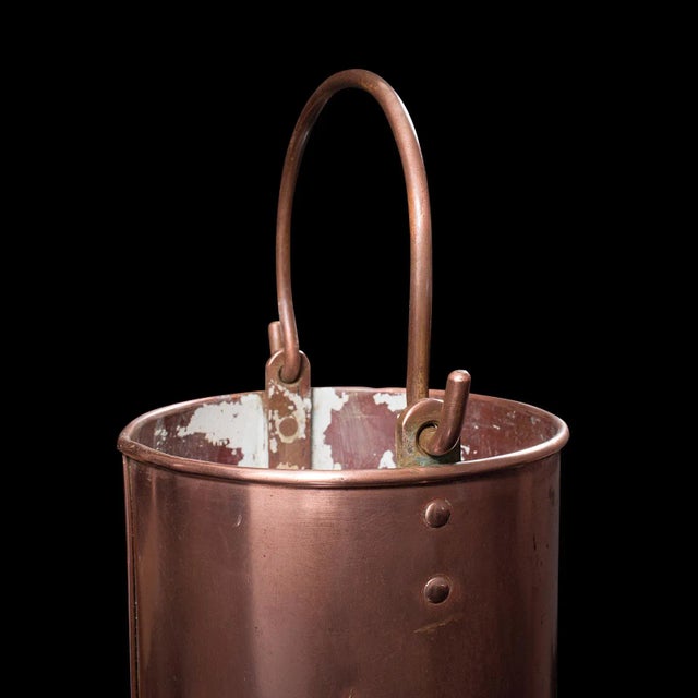 1850s Pair of Antique Victorian English Copper Stick Stands For Sale - Image 9 of 10