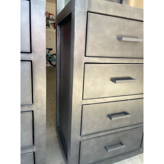 2010s Pair of Restoration Hardware La Salle Tower Bookshelves For Sale - Image 5 of 12