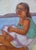 Juana Elena Diz, Fun in the Sun, 1960s, Oil Painting on Canvas, Framed For Sale - Image 11 of 16