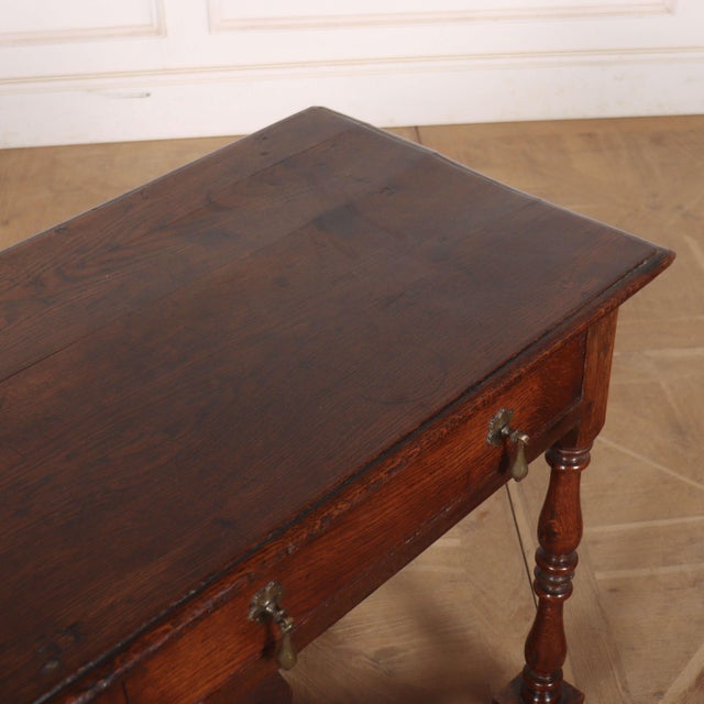 English Side Table in Oak For Sale - Image 9 of 10