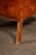 Mid 20th Century Tufted Leather Wingback Armchair in Burnt Amber For Sale - Image 16 of 17