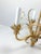 Traditional Early 20th Century Gold, Painted Floral 3-Light Chandelier For Sale - Image 3 of 6