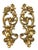 Hollywood Regency Vintage 1971 Homco #4138 Gold Rococo Floral Candle Sconces, Pair | Hollywood Regency For Sale - Image 3 of 6