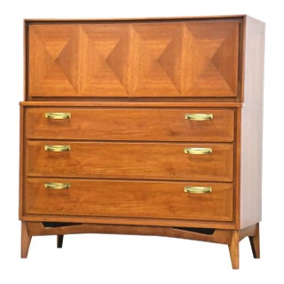 1960s Walnut Tall Dresser by Red Lion For Sale