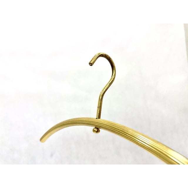 Mid-Century Modern Mid-Century Brass Clothes Hangers, 1960s, Set of 5 For Sale - Image 3 of 5