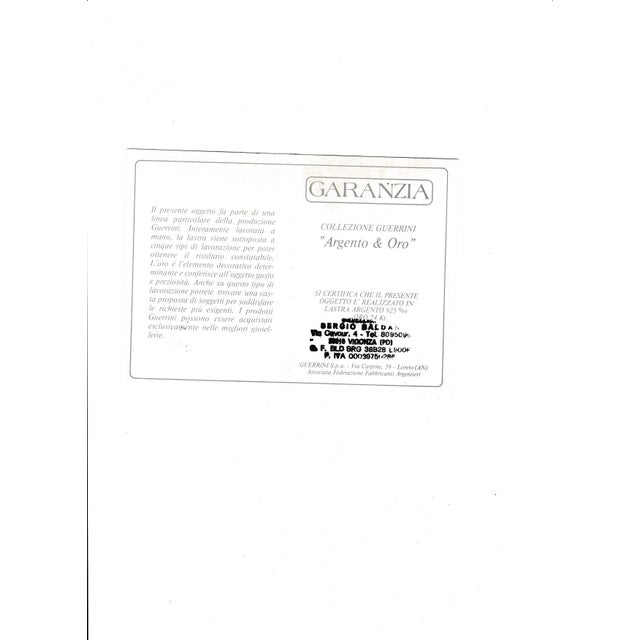 Metal Italian 925 Silver-Plated Bronze Bas-Relief from Argenteria Darte Guerrini, 1990s For Sale - Image 7 of 11