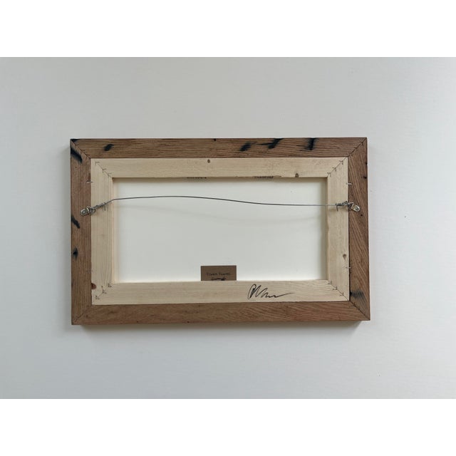 Wood Andrew Wyeth’s “Teel’s Island” Framed in American Chestnut For Sale - Image 7 of 7