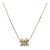 14k(585) Yellow Gold Natural Diamond Butterfly Pendant Necklace With Chain For Sale