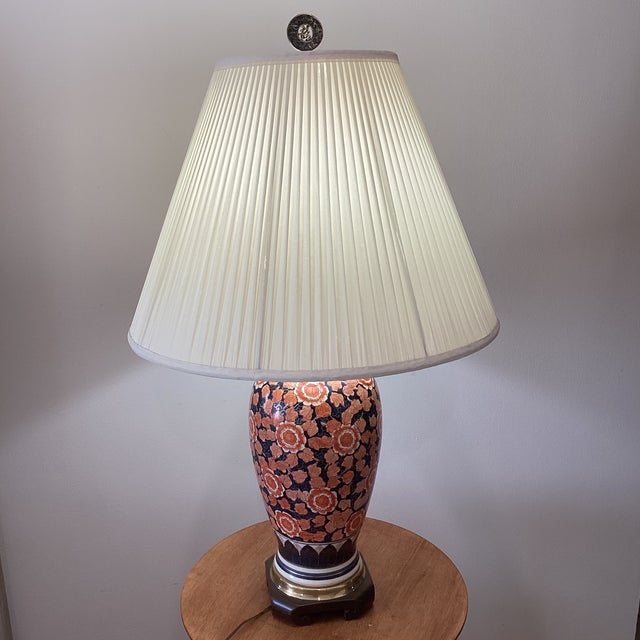 Antique Frederick Cooper Japanese Imari Porcelain Mantel Vase Table Lamp For Sale In Chicago - Image 6 of 12