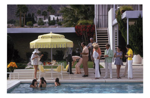 Slim Aarons, Poolside Party, Limited Edition Estate Stamped Photographic Print, 1970s