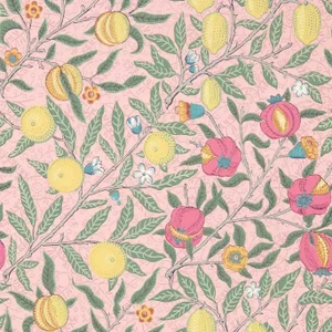 Morris & Co Fruits Wallpaper in Stardust - a Sample