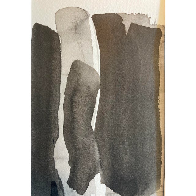 Stephanie Cate Contemporary Abstract Black and White Ink Paintings by Stephanie Cate For Sale - Image 4 of 7