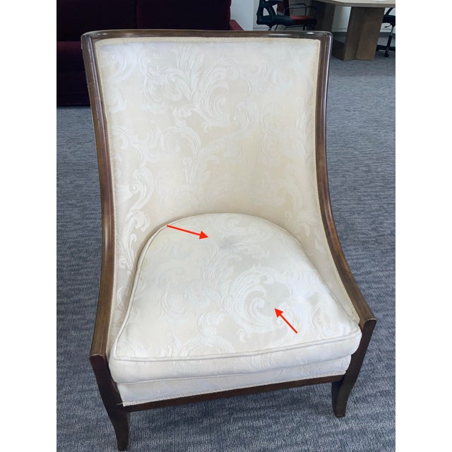 Mid 20th Century Pr. High Style High Back Gondola Scoop Chairs For Sale - Image 14 of 14