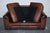 Vintage Halo Two Seater Brown Leather Sofa For Sale - Image 15 of 16