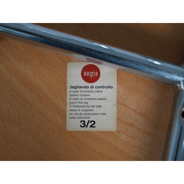 Postmodern Chrome Dining Chairs from Segis, Italy, 1990s, Set of 4 For Sale - Image 10 of 11