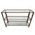 2020s Industrial Mesco Wire Glass & Iron Shelf / Console Table For Sale - Image 5 of 11