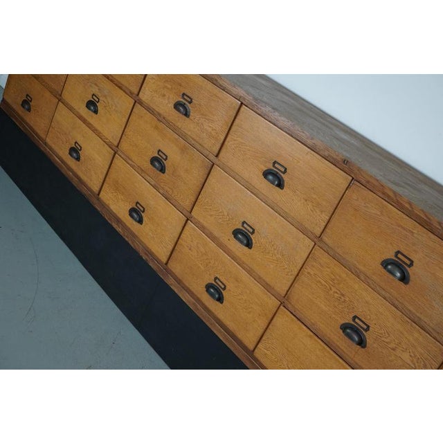 Large Vintage Dutch Oak Shop Cabinet, 1950s For Sale - Image 6 of 18