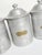 1950s Provincial French Aluminium Kitchen Canisters, 1950s, Set of 6 For Sale - Image 5 of 17